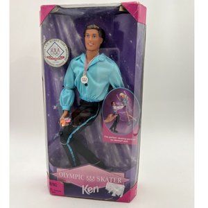 Vintage 1997 USA Olympic Winter Games Skater Ken Barbie Doll New In Box